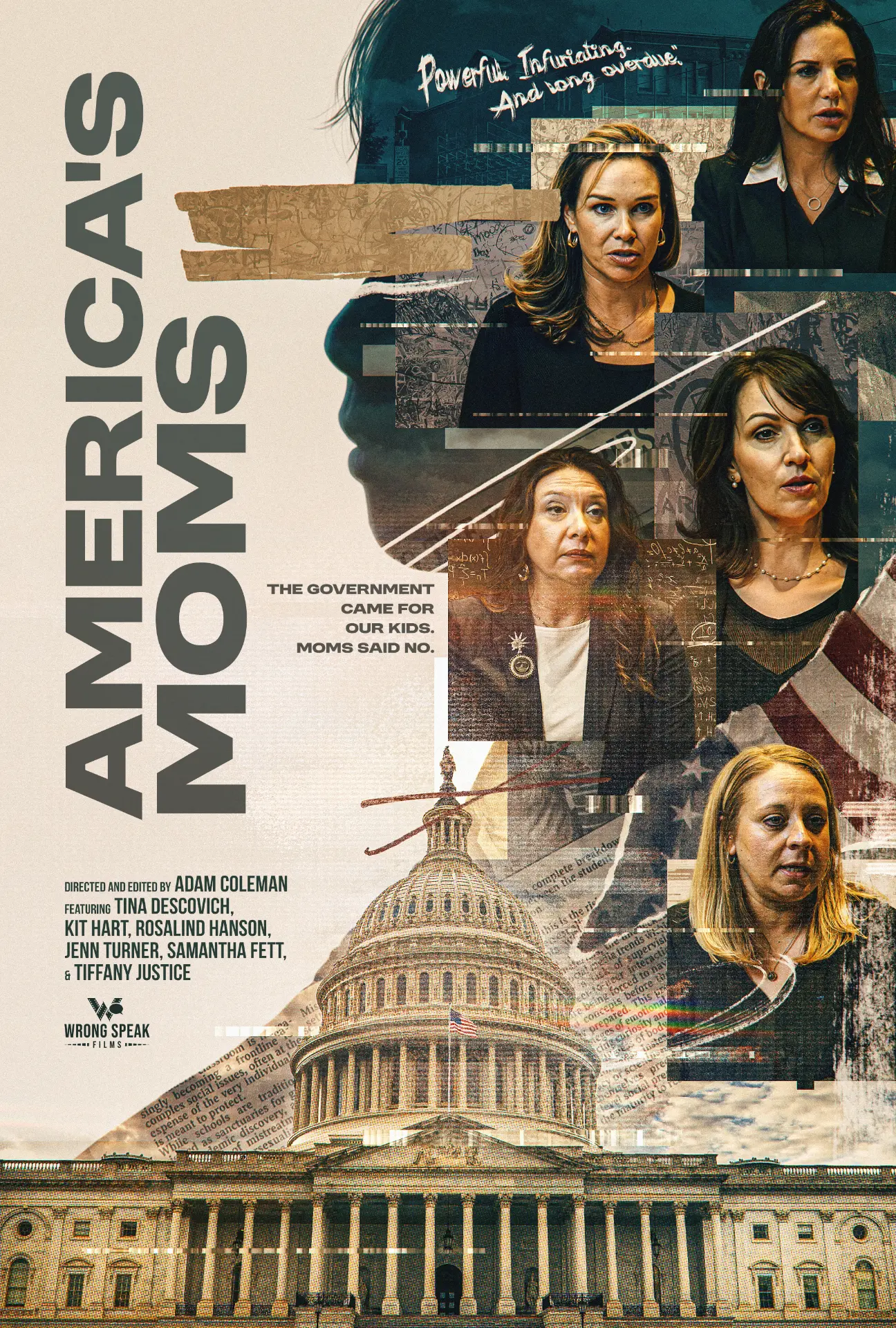 Official poster for the documentary America's Moms